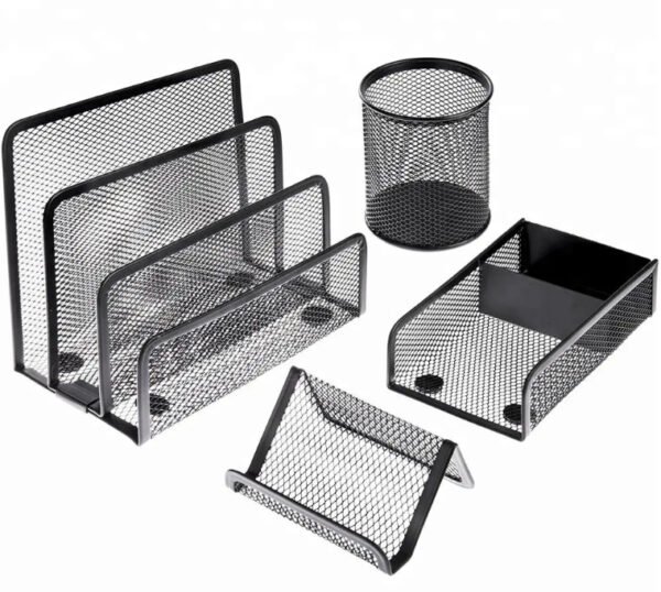 Kawaii Metal Mesh Desk Set