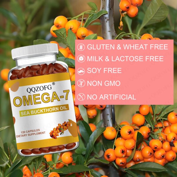 Vegan Sea Buckthorn Oil Softgel Capsules