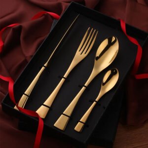 Gold Plated Stainless Cutlery Set